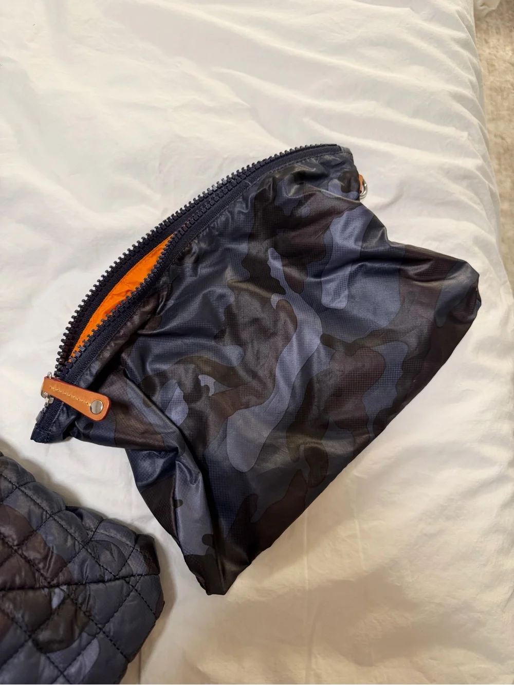 MZ WALLACE Blue Camo Metro Tote Medium
